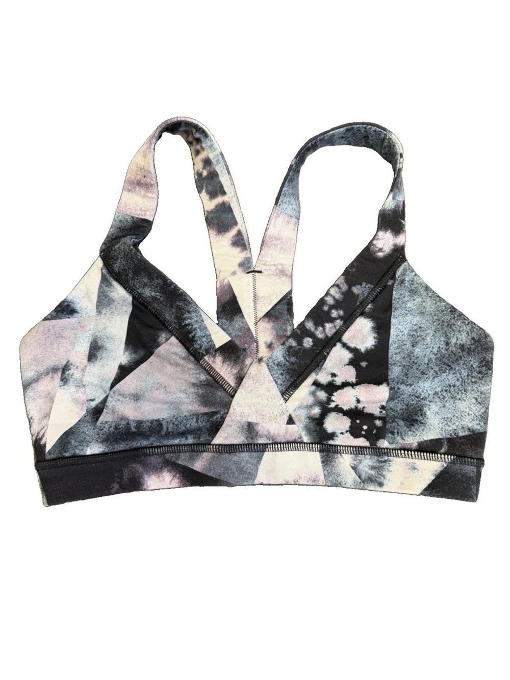 Lucy Activewear Racer Back V Neck Sports Bra Multi-Colored Size Medium